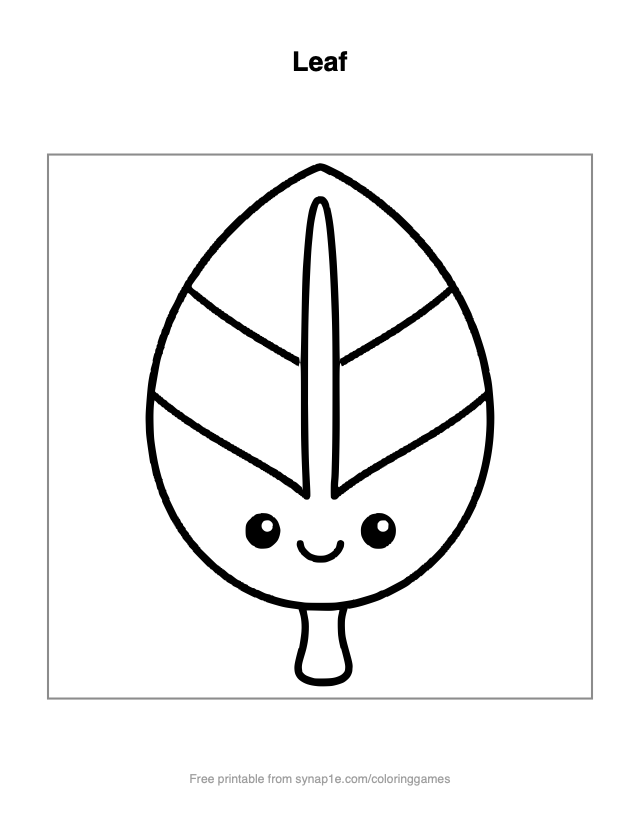 Dinosaurs coloring page: Leaf