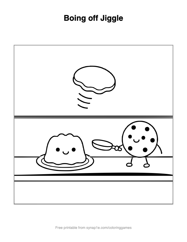 Boing off Jiggle — free printable food coloring page
