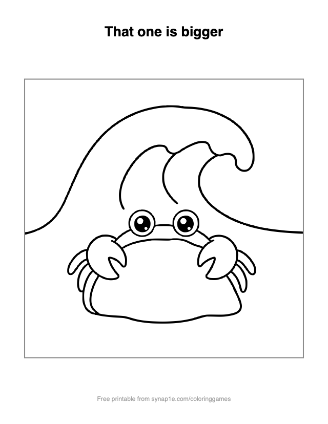 That one is bigger — free printable ocean coloring page